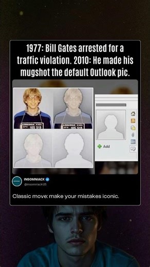 Bill Gates Turns His 1977 Mugshot Into a Default Outlook Photo DecadesLater | Hollywood Life