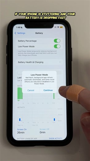 iOS 18 Slow? Turn ON Low Power Mode (Quick Performance Boost)