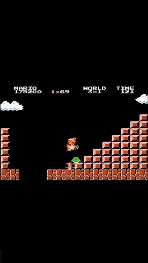 Mario 1 infinite 1- Up trick #supermariobros #retrogaming #mario #nintendo #nes