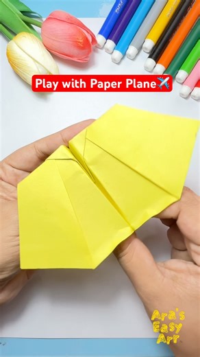 How to make a paper Plane Fly Like a Bat #papercraft #diy #viralshorts #plane #paperplane #shorts