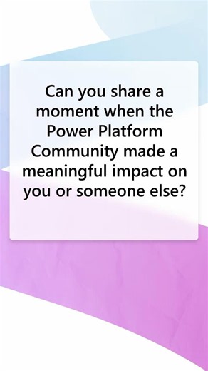 How does the #PowerPlatform community create meaningful impact?