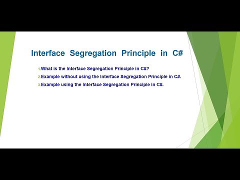 Interface Segregation Principle in C# with Examples | ISP in SOLID | ISP in C#