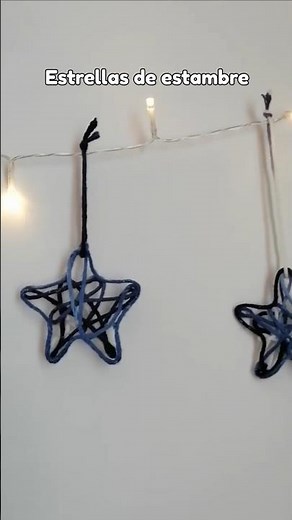 Estrellas de estambre para navidad