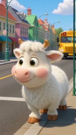 cartoon cow#busride#happycow
