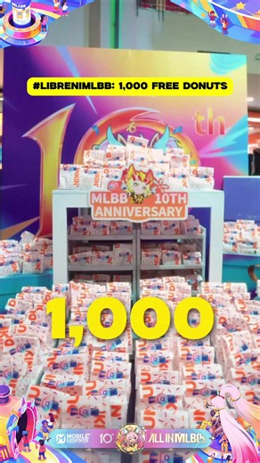 FREE 1,000 DONUTS FROM MLBB!!! 🍩 🎉 #LibreNiMLBB #SpendMLBBMoney #MLBB10thMallFest #ALLINMLBB #MLBB10TH
