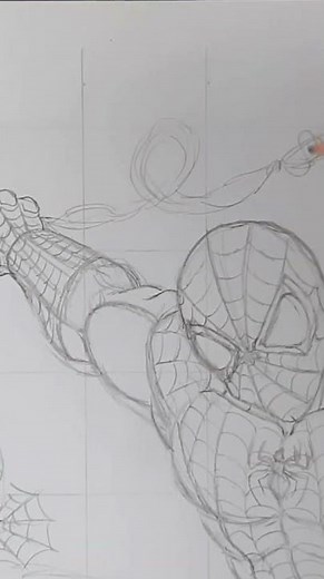 🖋️ Como Dibujar la Telaraña #dibujo #tutorial #shorts #shortvideo #spiderman