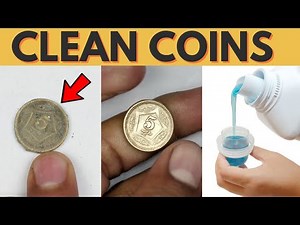 How to clean old copper coins with baking soda and vinegar without damaging them