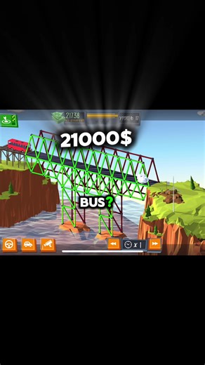 Which bridge can support the bus 2000$ 4000$ 6000$ 21000$ #competition #gaming #fyp #building