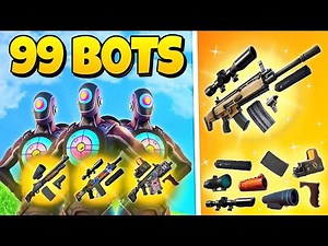 99 BOTS CHAPTER 5 BOT ROYALE MAP FORTNITE CREATIVE 2.0 - MYTHIC VAULT, EARN XP, SUPPLY DROPS