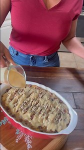 White Chocolate Bread Pudding...Full recipe on YouTube channel #breadpudding #dessert #baking #cook