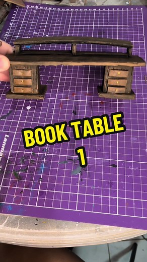 Credits: @Tati Arantes - 3D Models #craft #handmade #diorama #diy #table #book #furniture #maquete