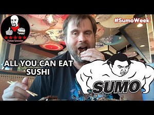 Sumo Sushi 🍥 All You Can Eat Mukbang ft. KettyBot 🤖 the serving robot 🗾 #SumoWeek