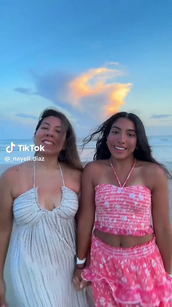 Captivating Sunset Beach Moments with Mom