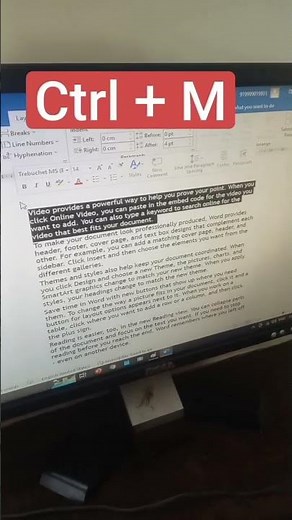 Increase Indent in Word😮 #word #msword #shortsvideo #shorts #tricks #eleganceacademy #indent #tips