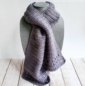 Winter Winds Keyhole Crochet Scarf (crochet Pattern) - Etsy