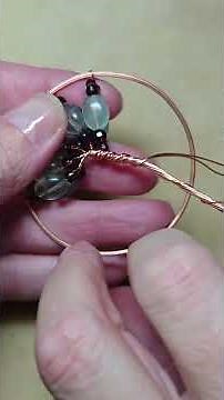 Making a Tree-of-Life Pendant (Number 125) with Fluorite and Garnet Beads