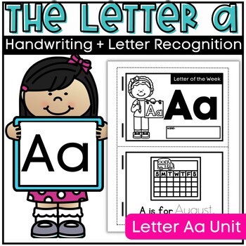 Letter Aa Mini-Book and Worksheet Set for Kindergarten