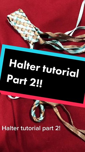 Part two of the Muletape Halter tutorial!! Hope this helps y’all! #tutorial #muletapehalter #blowthisup #gonewesterntackco #horsehalter #muletapetack #halters #makingorders