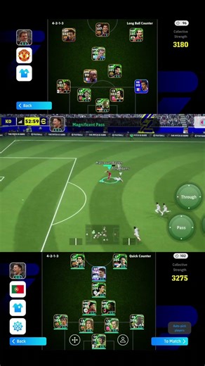 that through pass 🔥 (Konami efootball) #efootball #football #efootball2024 #efootball2025 #shorts