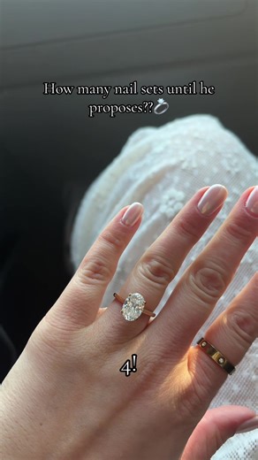 Best Day Ever!!💍🤍 #proposal #nails #engagementring #wedding @Broden King
