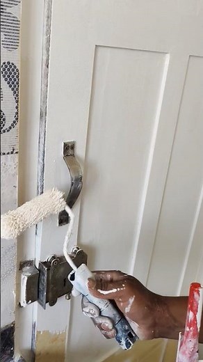 Oil Paint Door Par Roller Se Apply | Smooth Finish Technique | Home Decor Ideas