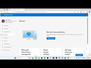 Register Device in Microsoft Account Windows 10/11