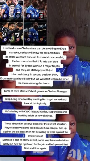 Some of Enzo Maresca’s best games as Chelsea Manager. Stop being emotional by wanting him to get sacked and look at this logically. He’s dealing with CWC fatigue, injuries, suspensions and bedding in lots of new signings. Those above him deserve blame for the current situation. Players deserve blame too because how can you turn up against the big sides then not be willing to work against the smaller sides? Maresca is also to blame aswell, some very bizarre decisions lately but he’s the right man