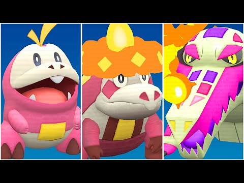 FULL FUECOCO EVOLUTION TEAM! Shiny Fuecoco, Shiny Crocalor, Shiny Skeledirge Moveset Scarlet Violet