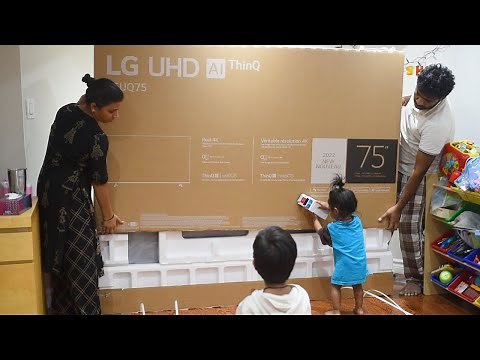 LG UHD 75" Unboxing & Demo | AI ThinQ | 4K HDR A5 Gen5 Smart TV | 75UQ7590PUB | New For 2022 | HD
