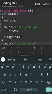 How to Check the Eligibility to Vote using if else in C++?#cpp #cpptutorial#c++ #cplusplus #ctuorial