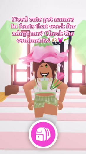 Adopt me pet names!! #roblox #adoptme #petnames #adoptmepets #fyp #viral #preppy #softie #fonts #🌱