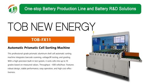 TOB-FX11 Automatic Prismatic Cell Sorting Machine | Huang Z. posted on the topic | LinkedIn