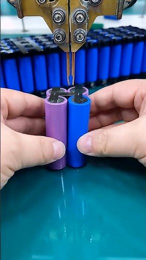 18650 Battery Spot Welding Process 🔥 Perfect DIY Battery Pack Assembly #SpotWelding #18650Battery