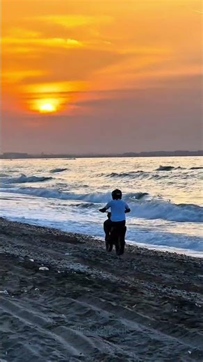 Azaiba Beach Muscat | Peaceful Sunset Drive 🌊🌅 #azaibabeach #muscat #oman #beachvibes #travel #fyp
