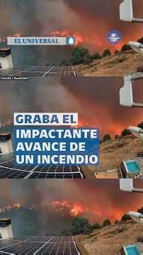 Se les vino el infierno en ocho minutos: llamas acorralan viviendas #shorts