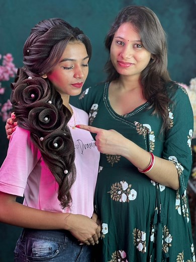 Side Mermaid Hairstyle ❤️#Bridalhair #viralhair #RiyaHudutDas #hairstyletutorial #hairtutorial #hairstyleoftheday #bridalhair #hairclass #haircourse #makeupandhair #hairstyles #hairstylist #hairstyle | Riya's Bridal Makeup & Academy, an ISO 9001:2015 Certified, 8240647825