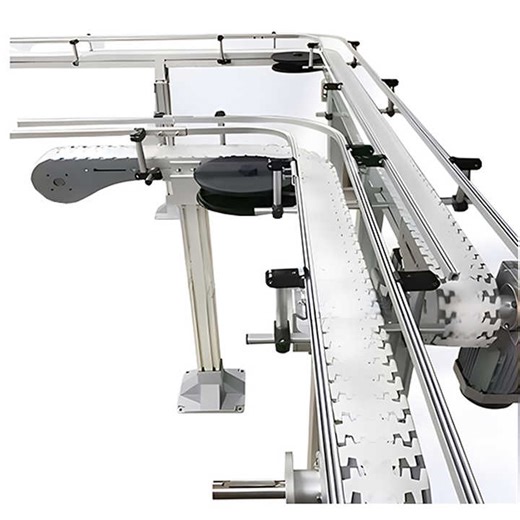 Stable Transmission  High Quality Modular Plastic Curved Modular Conveyor Belt for Fresh Food