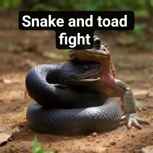 snake and toad fight