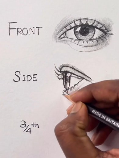 1.4M views · 11K reactions | Easy  trick for eye drawing #art #drawing #pencildrawing | Abhishek Art | Facebook