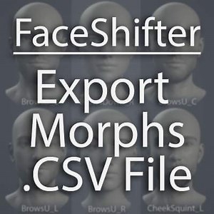 FaceShifter Morph Export .CSV - Free Daz Content by intheflesh