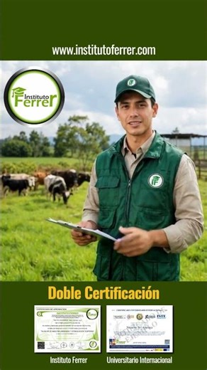 Estudia a distancia Auxiliar Técnico en Producción Agropecuaria 🐄🐎