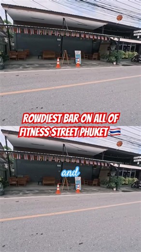 Rowdiest Bar on all of Fitness Street. HARD pass! #fitnessstreet #phuket #thailand 🥴 #chicano