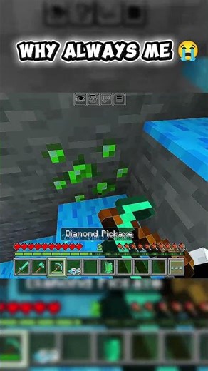 Uncover the Fake Emerald Ore in Minecraft! 😱⚡ #shorts #minecraft