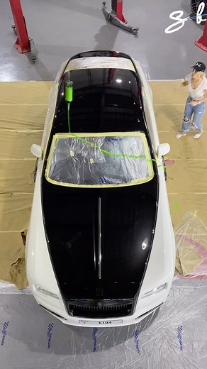 I painted my Rolls Royce using a pendulum 🤣😬 #rollsroyce #painting #supercar | Supercar Blondie