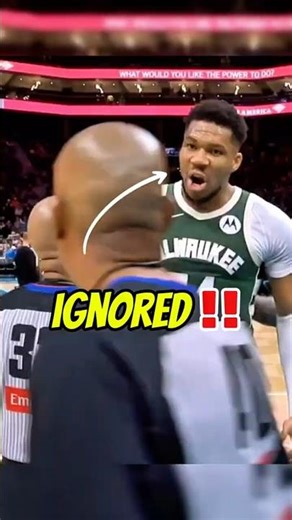 GIANNIS IGNORED 😳 No whistle… then he completely SNAPS #shorts