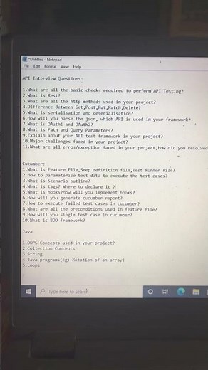 API Testing Interview Questions