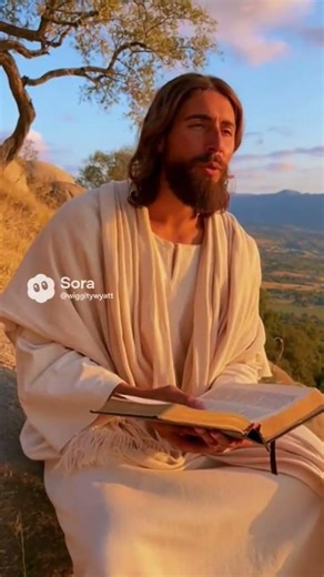 Jesus reading a Bible verse #christianfigure #jesus #jesuschristian