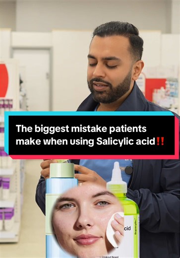 The biggest mistake people make with salicylic acid… 👀 And it’s the reason it’s not clearing your acne. Save this before using it tonight #salicylicacid #acnetips #skincaremistakes #dermatologisttips #skincareeducation #skintok #fyp