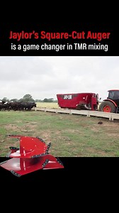 Jaylor's Square Cut Auger is a game changer in TMR mixing - using 20% less horsepower than conventional round augers - Click to learn more. | Jaylor