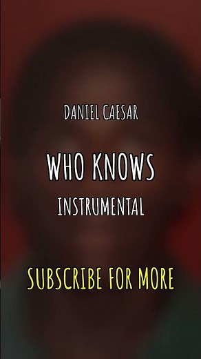 Daniel Caesar - Who Knows (Instrumental) #Shorts